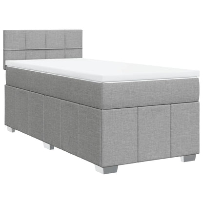 Boxspring Met Matras Stof 100 x 200 cm