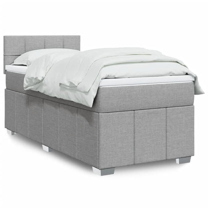 Boxspring Met Matras Stof 100 x 200 cm