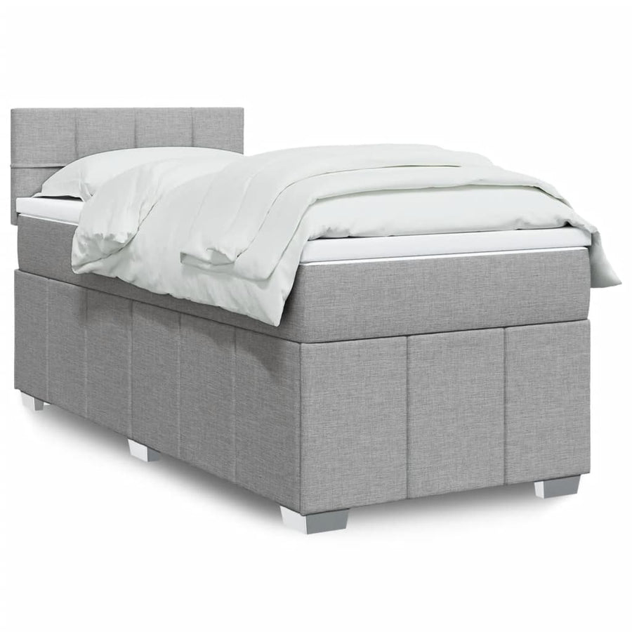 Boxspring Met Matras Stof 100 x 200 cm
