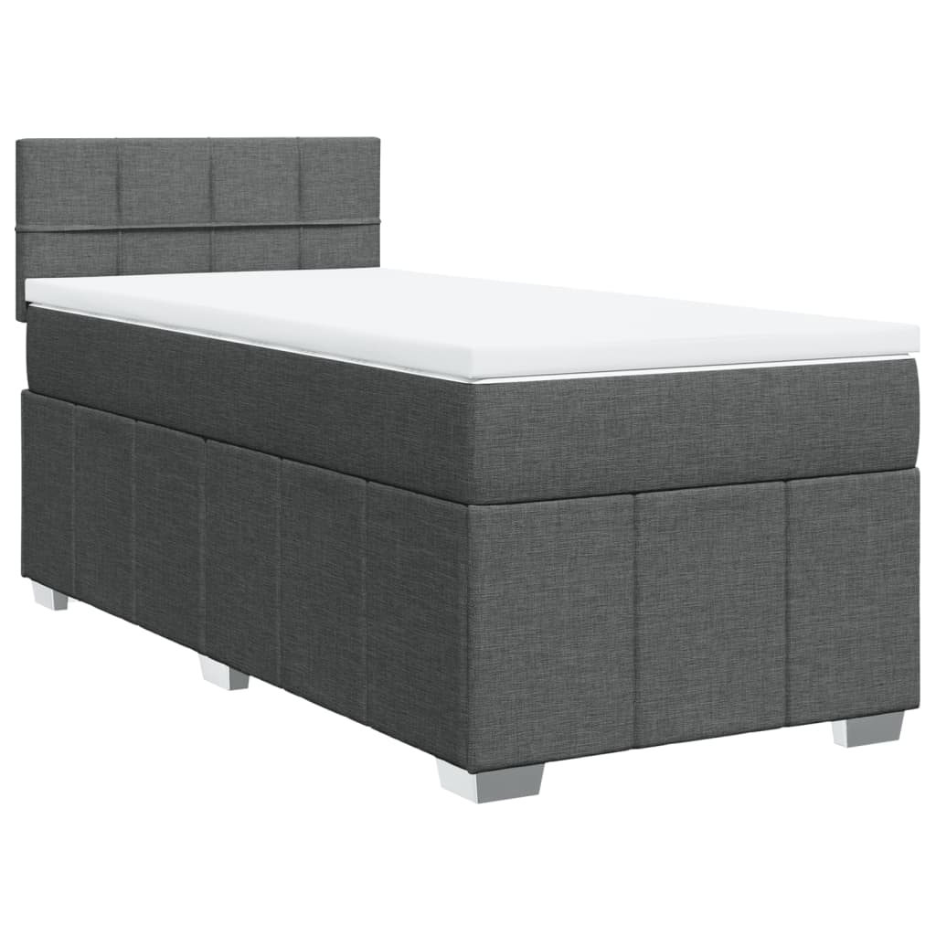 Boxspring Met Matras Stof 100 x 200 cm