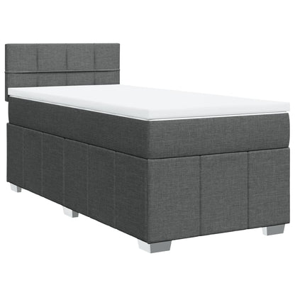 Boxspring Met Matras Stof 100 x 200 cm