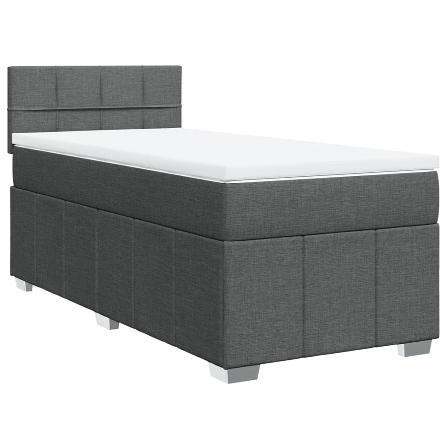 Boxspring Met Matras Stof 100 x 200 cm
