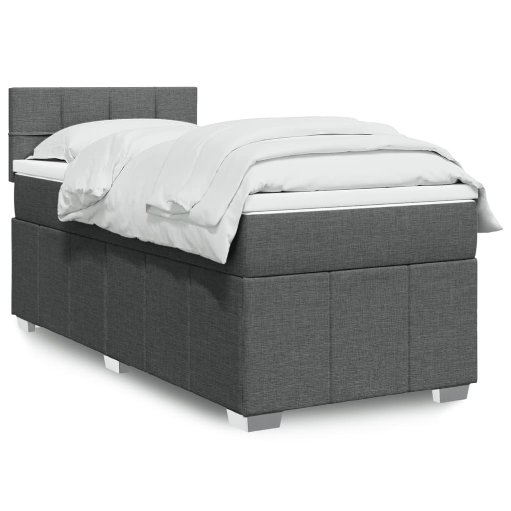 Boxspring Met Matras Stof 100 x 200 cm