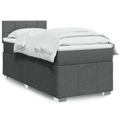 Boxspring Met Matras Stof 100 x 200 cm