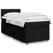 Boxspring met matras 100x200 cm zwart