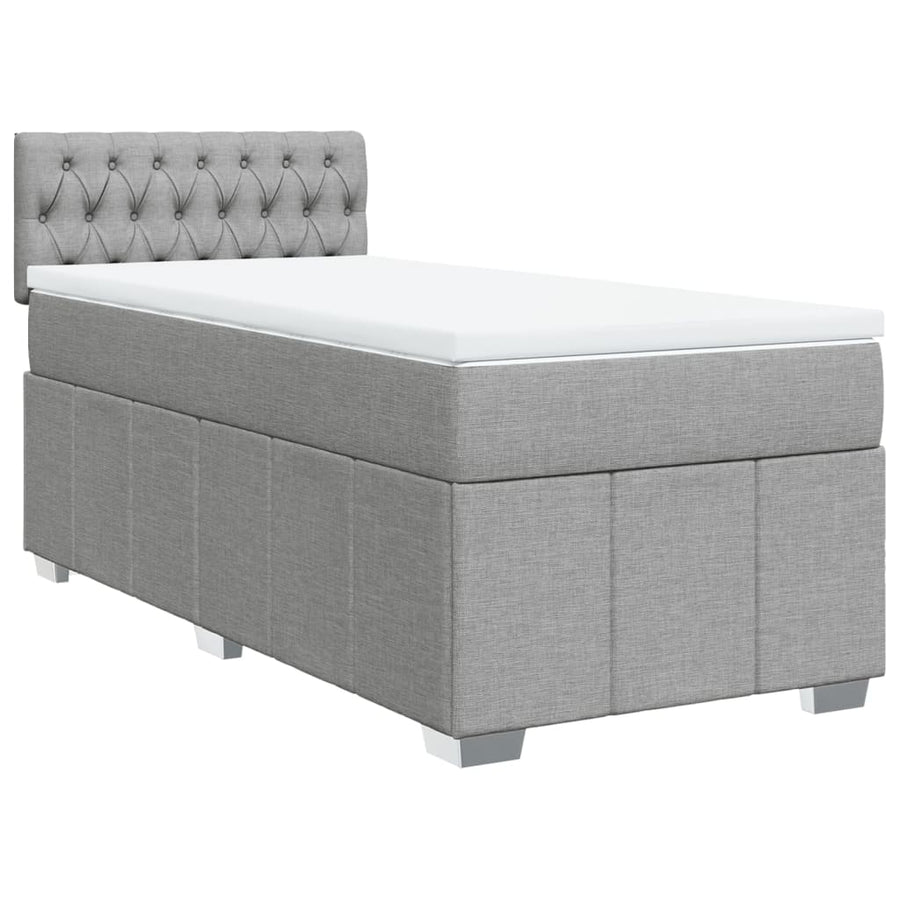 Boxspring Met Matras Stof 100 x 200 cm