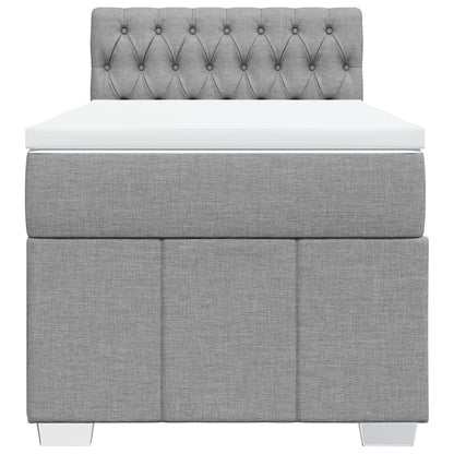 Boxspring Met Matras Stof 100 x 200 cm