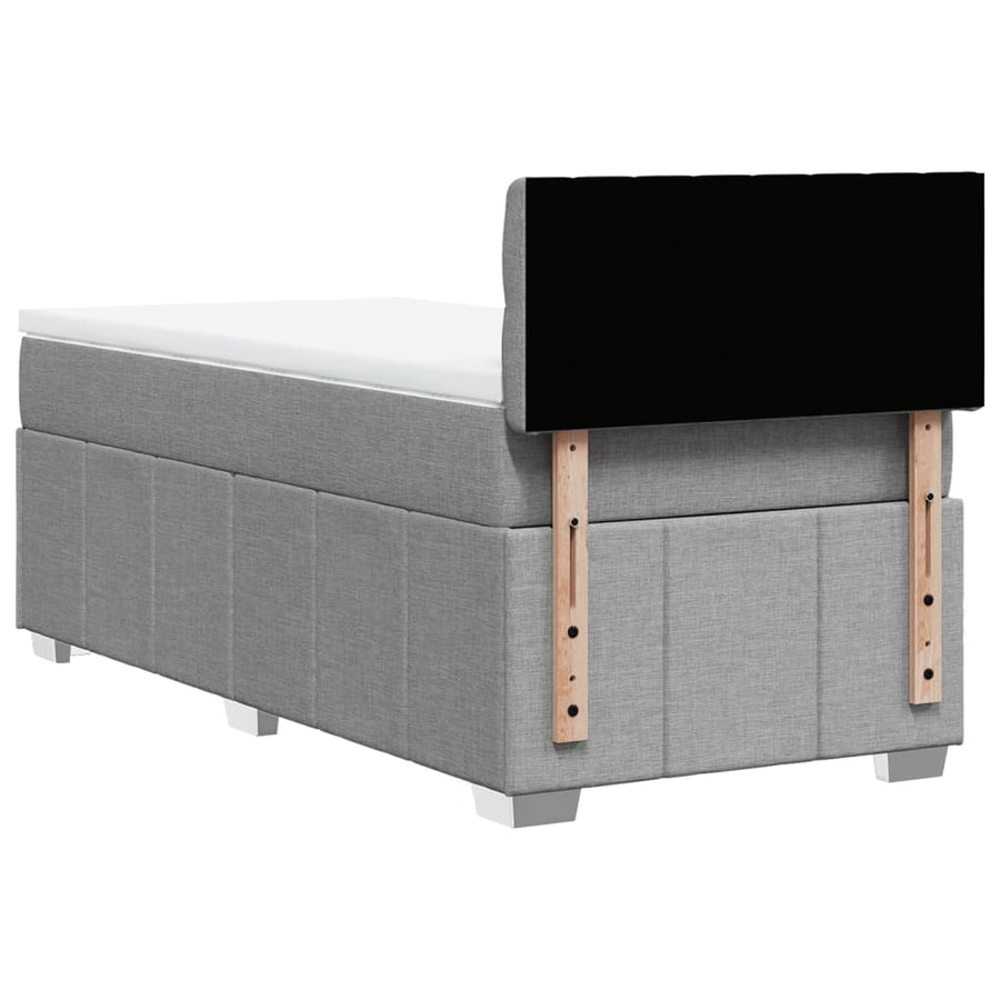 Boxspring Met Matras Stof 100 x 200 cm