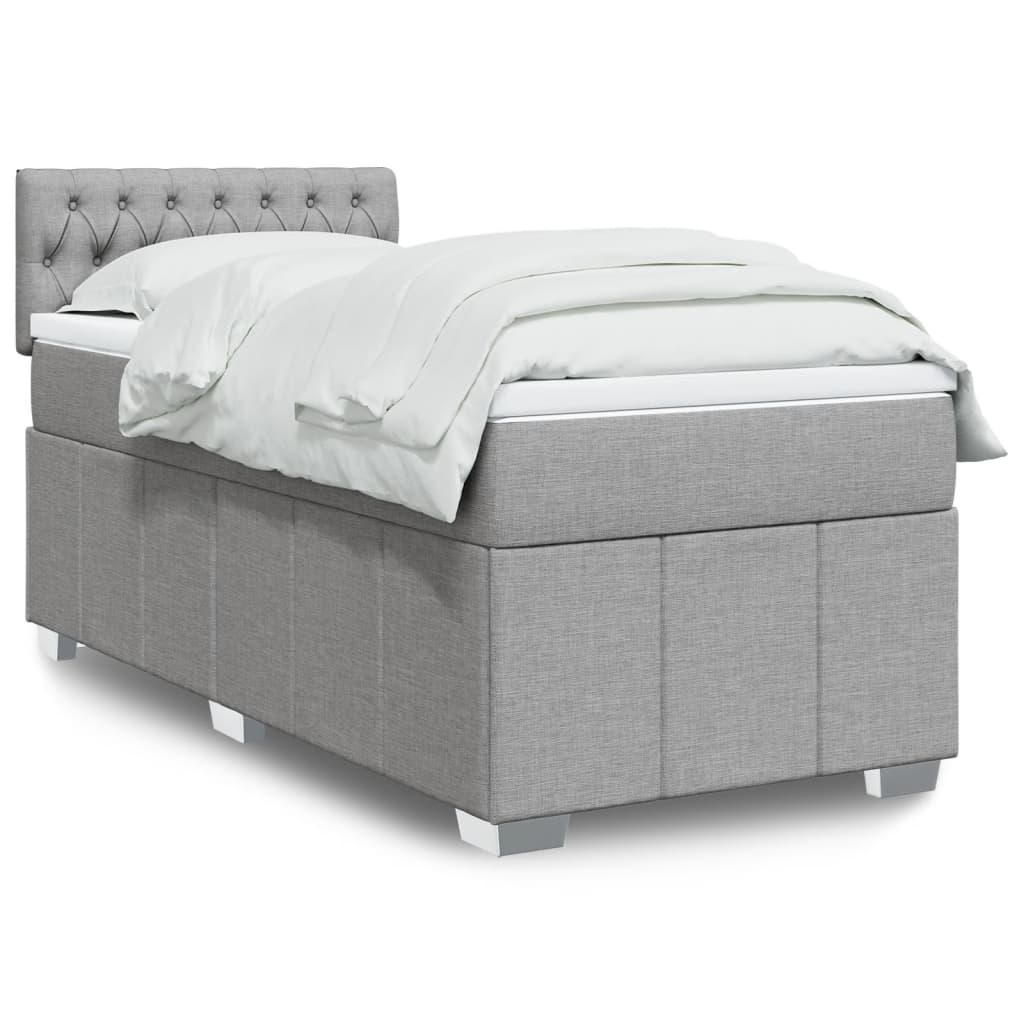 Boxspring Met Matras Stof 100 x 200 cm