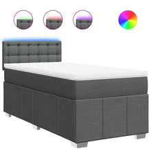 Boxspring Met Matras Stof 100 x 200 cm