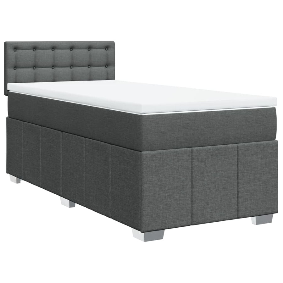 Boxspring Met Matras Stof 100 x 200 cm