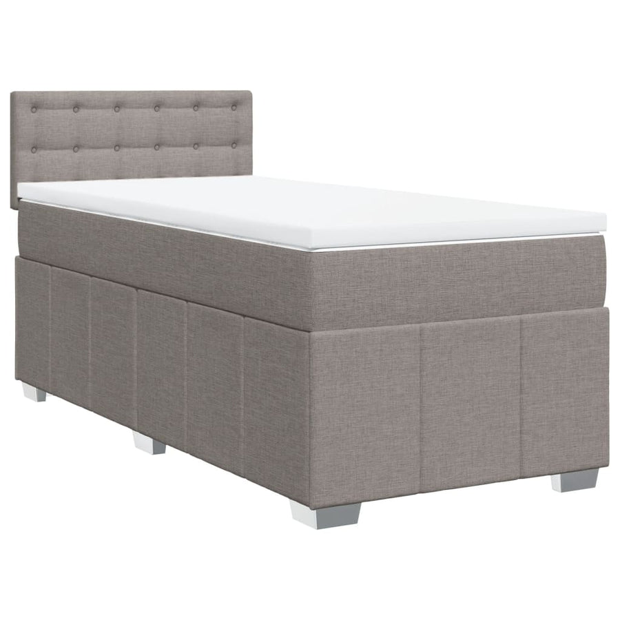 Boxspring Met Matras Stof 100 x 200 cm