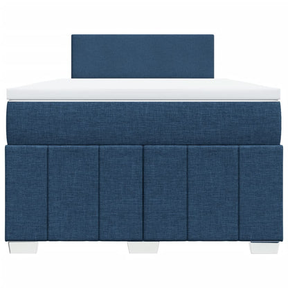 Boxspring Met Matras Stof 120 x 190 cm Blauw