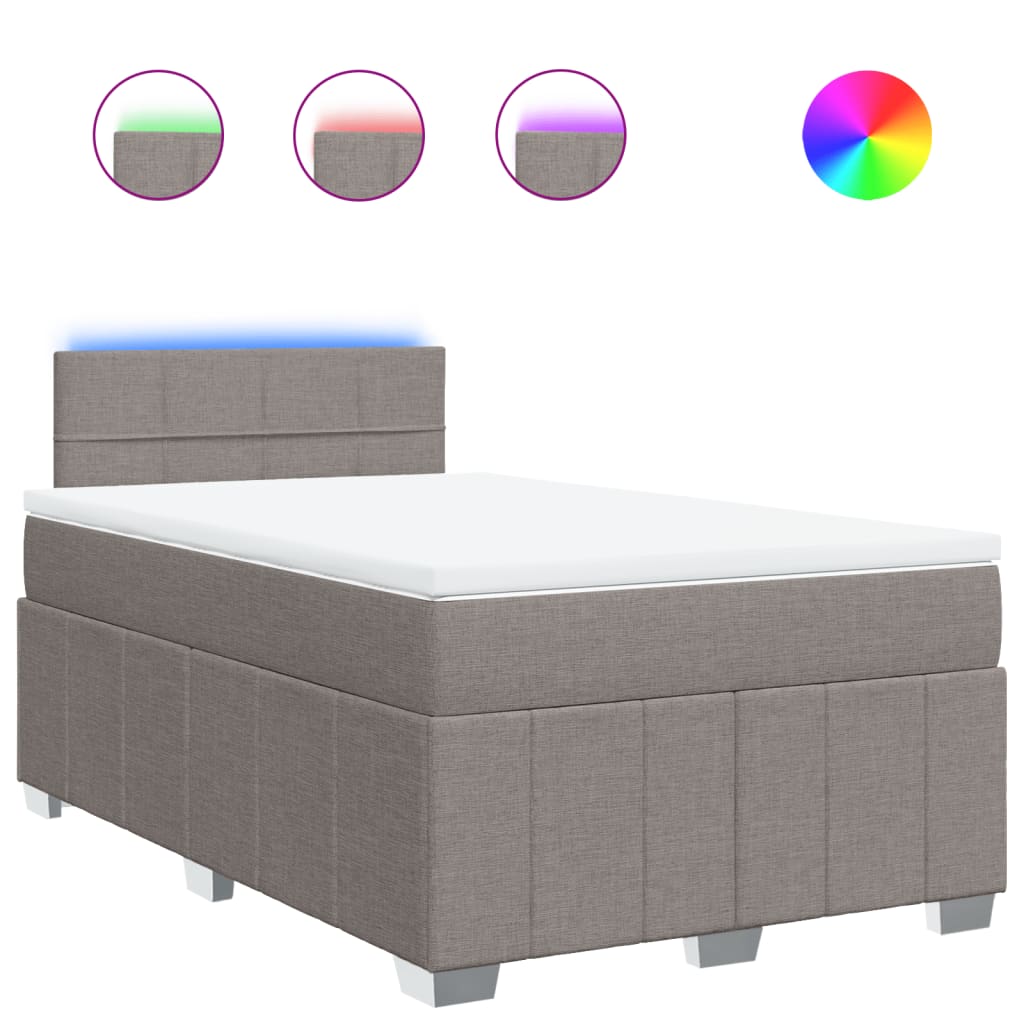 Boxspring Met Matras Stof 120 x 190 cm