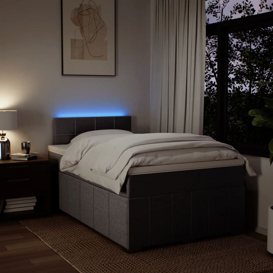 Boxspring Met Matras Stof 120 x 190 cm