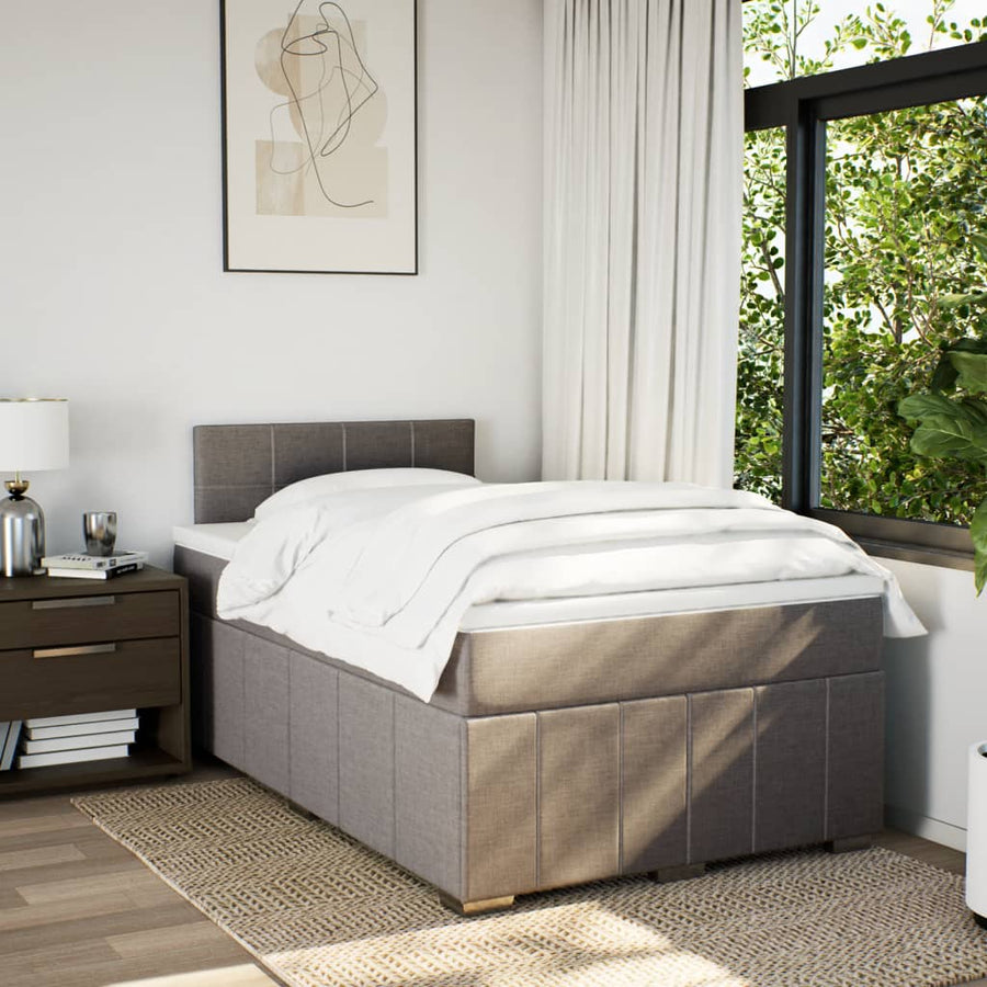 Boxspring Met Matras Stof 120 x 190 cm