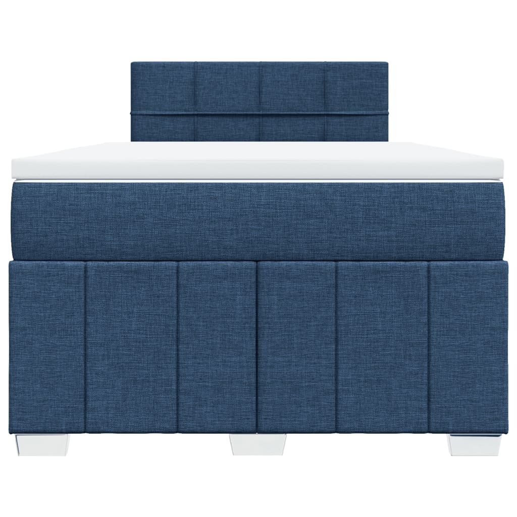 Boxspring Met Matras Stof 120 x 190 cm Blauw