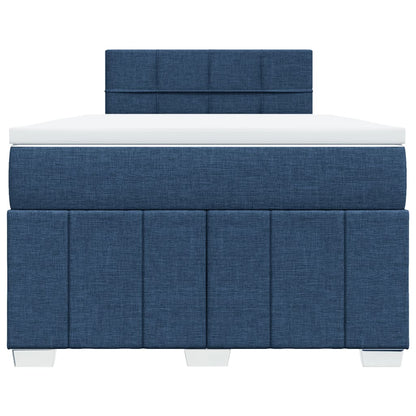 Boxspring Met Matras Stof 120 x 190 cm Blauw