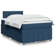 Boxspring Met Matras Stof 120 x 190 cm Blauw