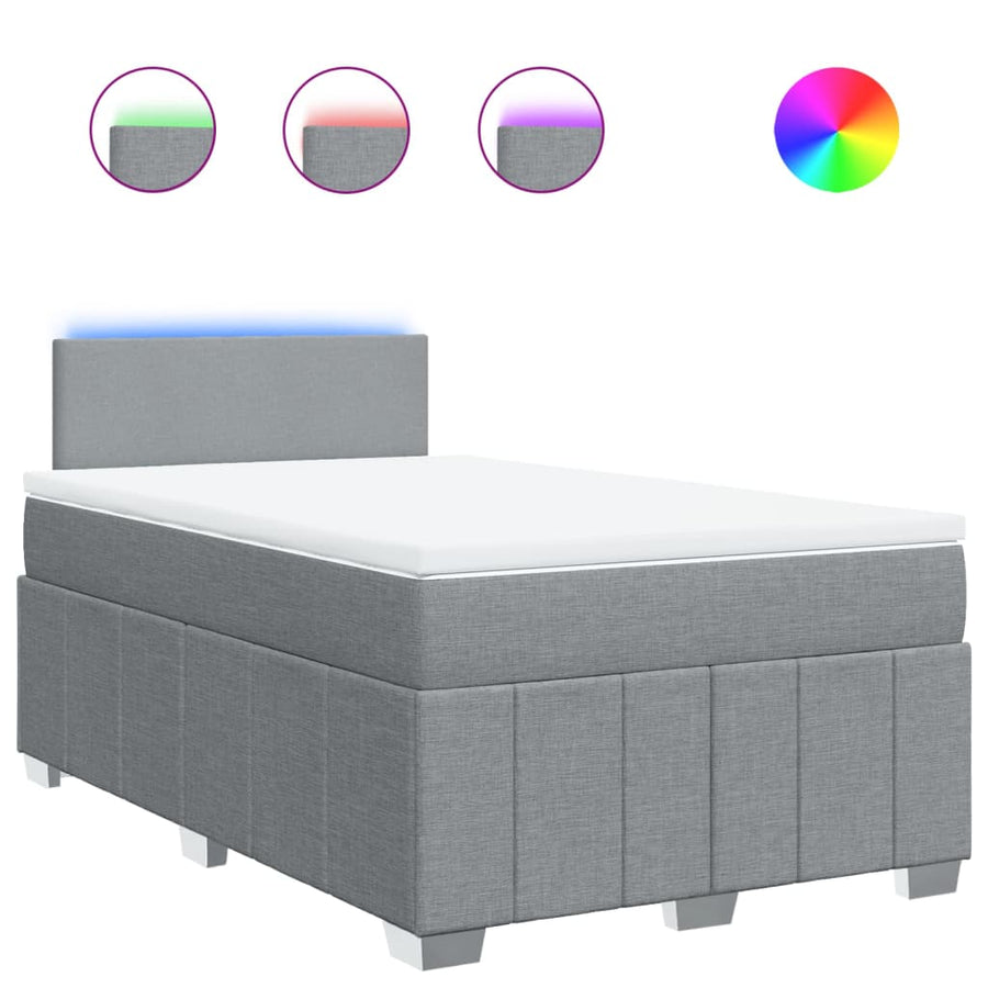 Boxspring Met Matras Stof 120 x 200 cm