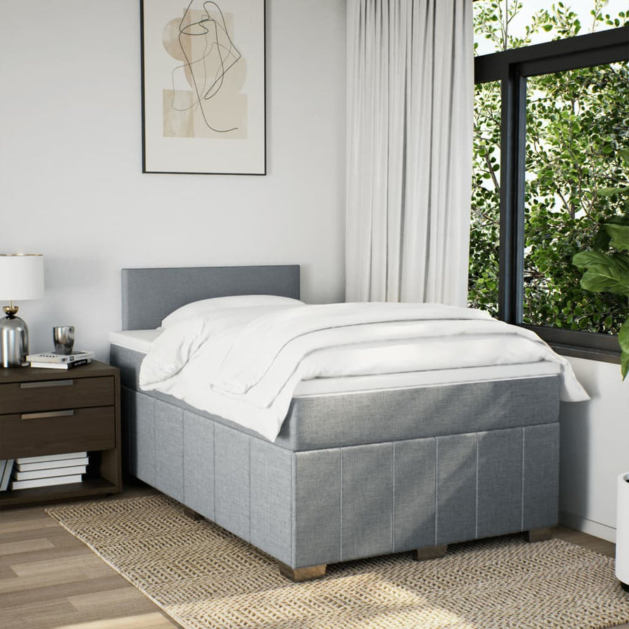 Boxspring Met Matras Stof 120 x 200 cm
