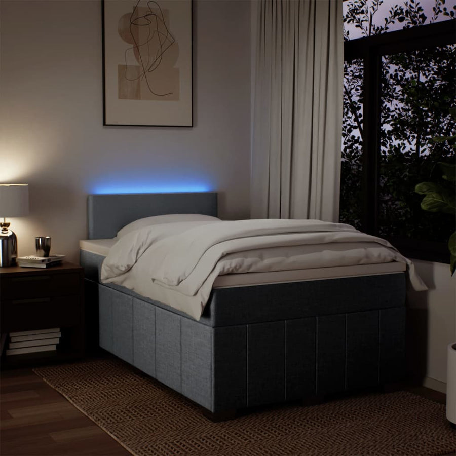 Boxspring Met Matras Stof 120 x 200 cm