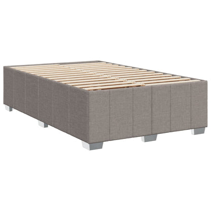 Boxspring met matras stof taupe 120x200 cm