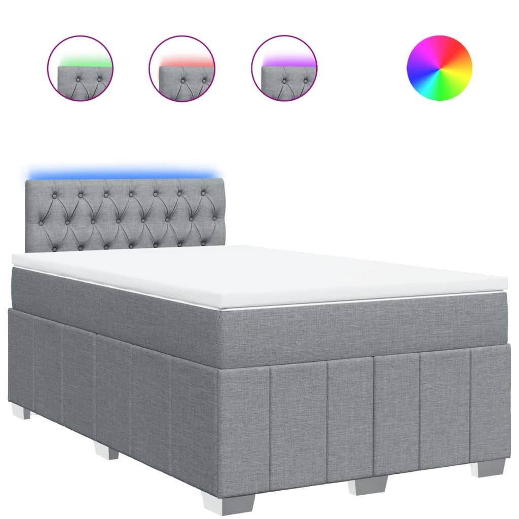 Boxspring Met Matras Stof 120 x 200 cm