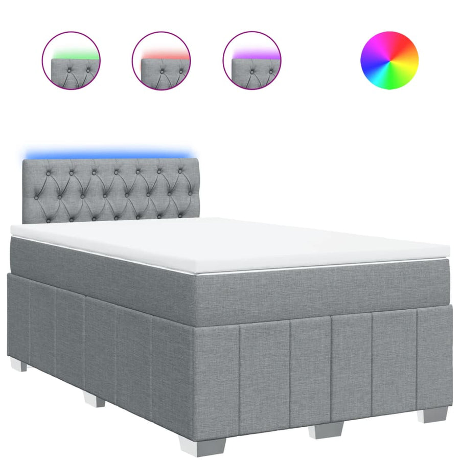 Boxspring Met Matras Stof 120 x 200 cm