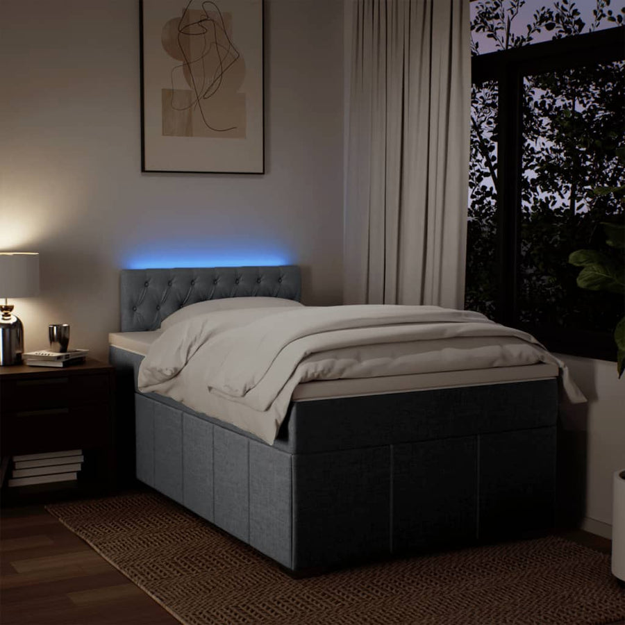 Boxspring Met Matras Stof 120 x 200 cm