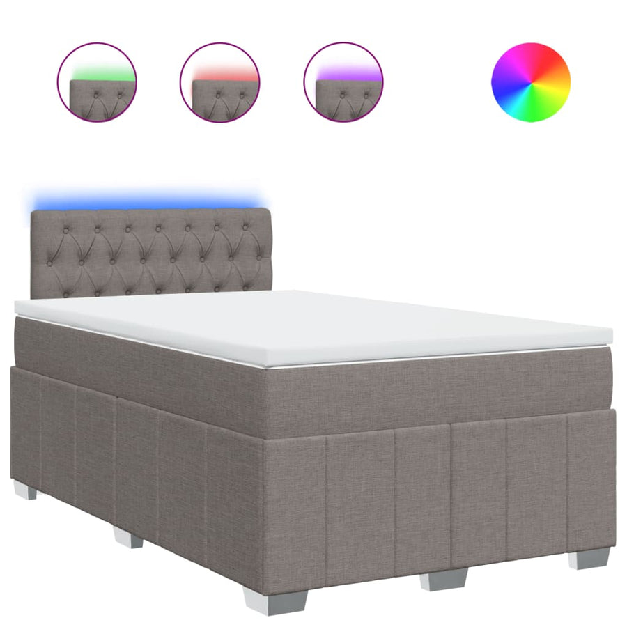 Boxspring Met Matras Stof 120 x 200 cm