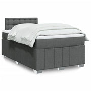 Boxspring met matras 120x200 cm donkergrijs
