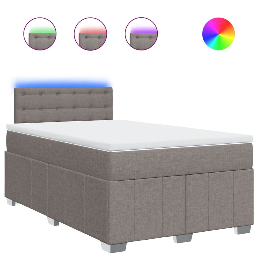 Boxspring Met Matras Stof 120 x 200 cm