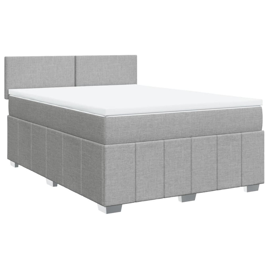 Boxspring Met Matras Stof 140 x 190 cm
