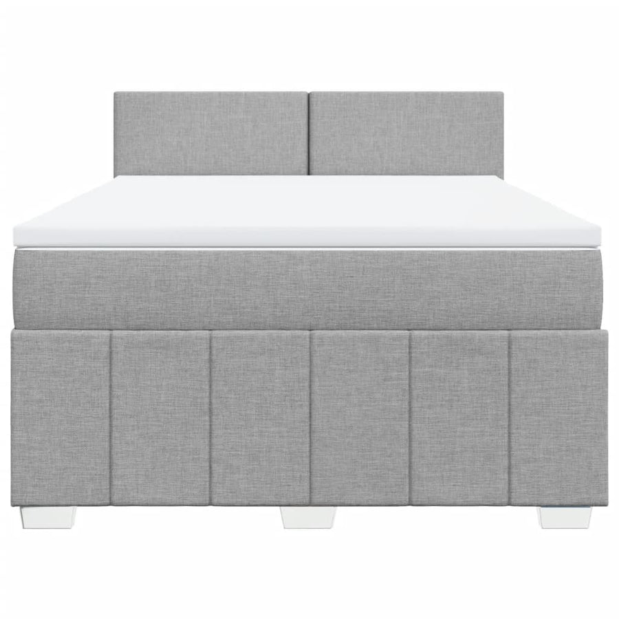 Boxspring Met Matras Stof 140 x 190 cm