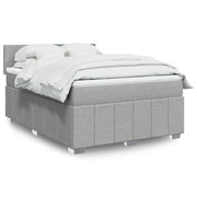 Boxspring met matras 140x190 cm grijs
