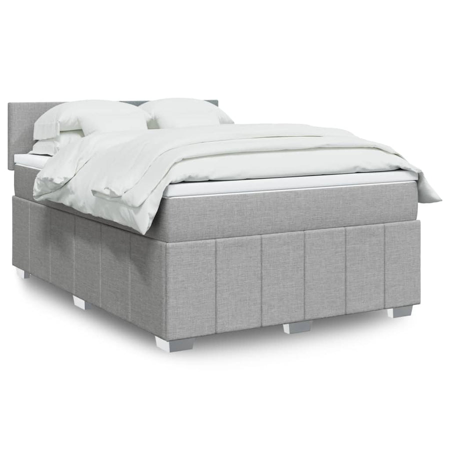 Boxspring Met Matras Stof 140 x 190 cm