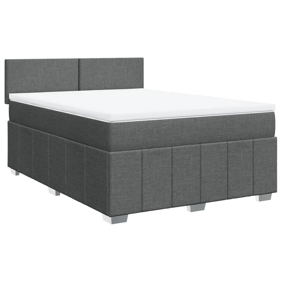 Boxspring Met Matras Stof 140 x 190 cm