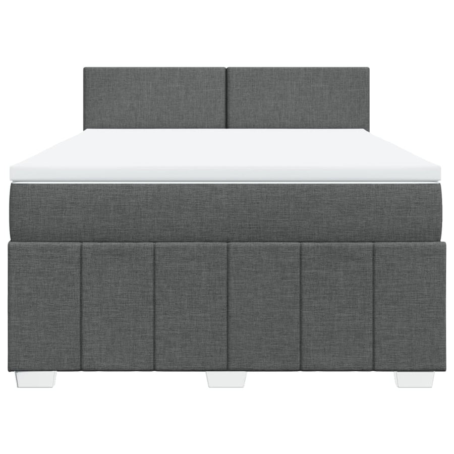 Boxspring Met Matras Stof 140 x 190 cm