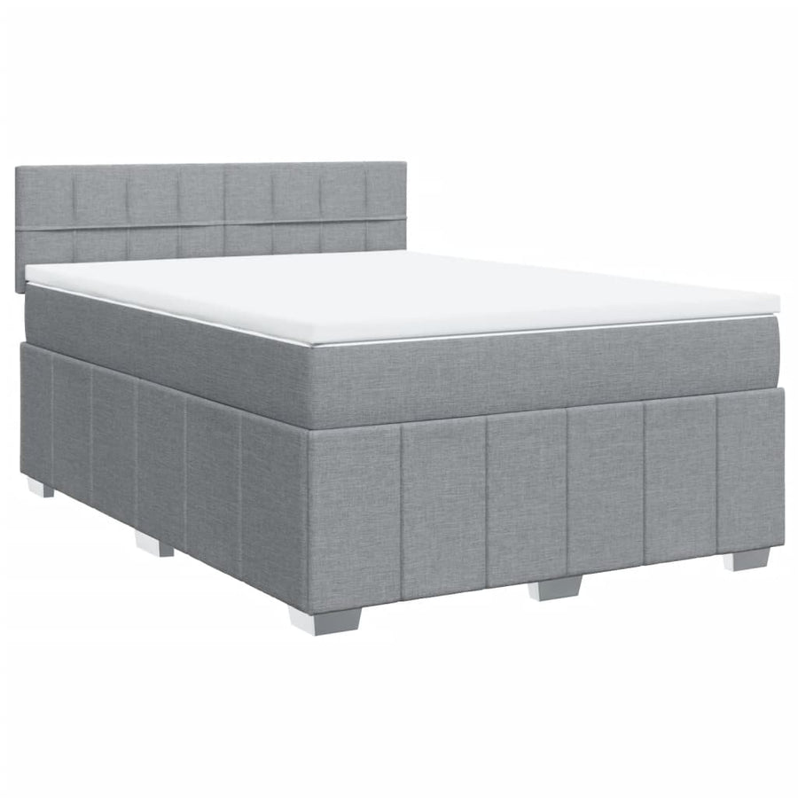 Boxspring Met Matras Stof 140 x 190 cm