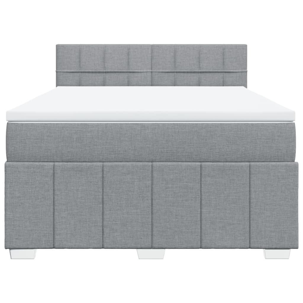Boxspring Met Matras Stof 140 x 190 cm