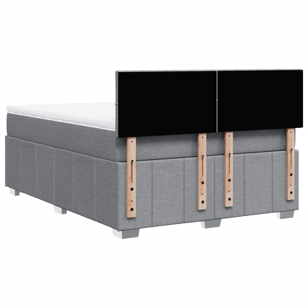 Boxspring Met Matras Stof 140 x 190 cm