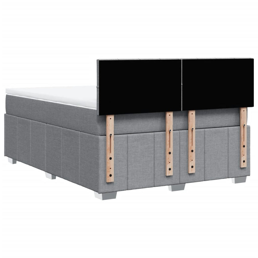 Boxspring Met Matras Stof 140 x 190 cm