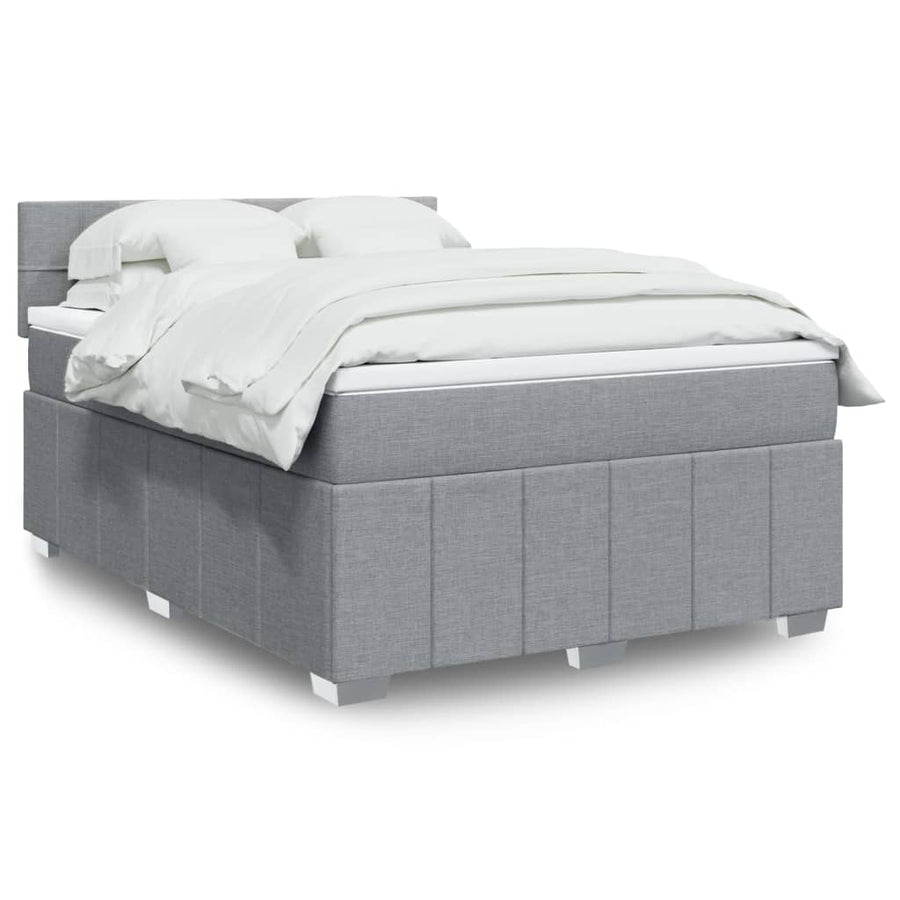 Boxspring Met Matras Stof 140 x 190 cm
