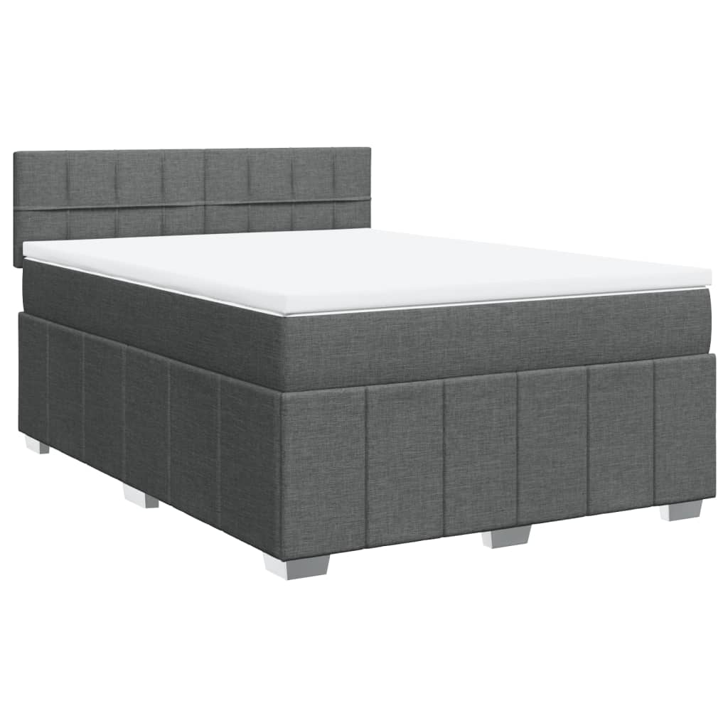 Boxspring Met Matras Stof 140 x 190 cm