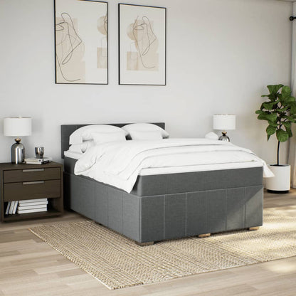 Boxspring Met Matras Stof 140 x 190 cm