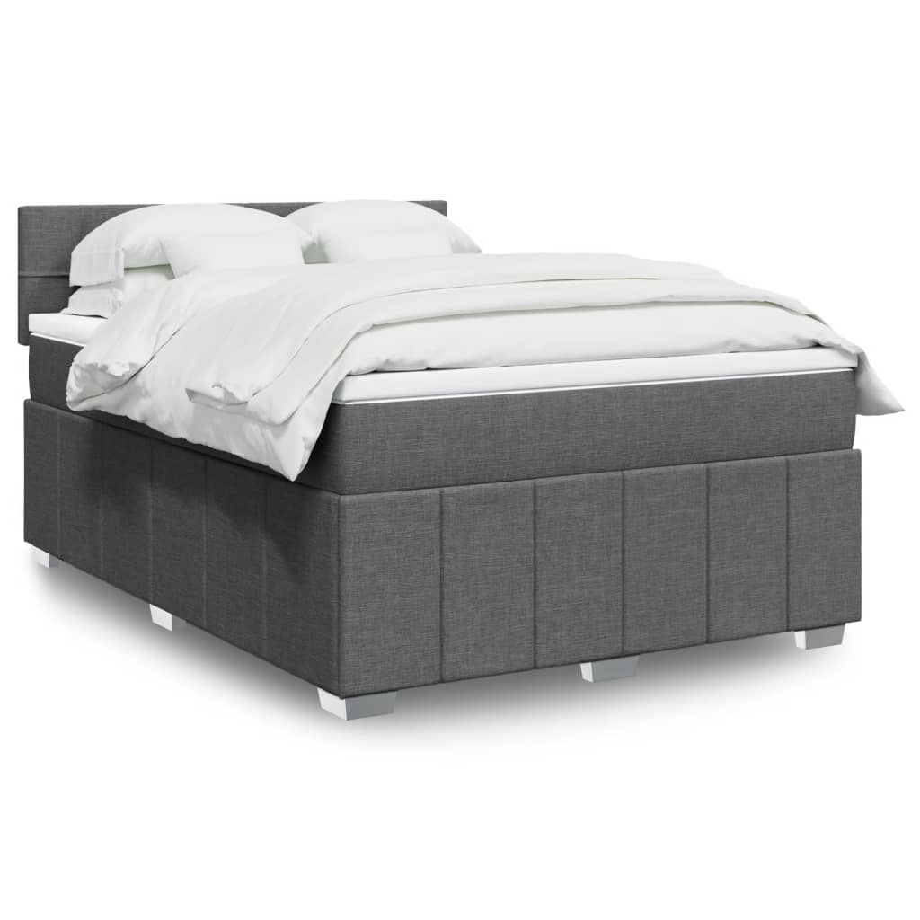 Boxspring Met Matras Stof 140 x 190 cm
