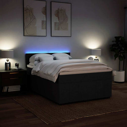 Boxspring Met Matras Stof 140 x 190 cm