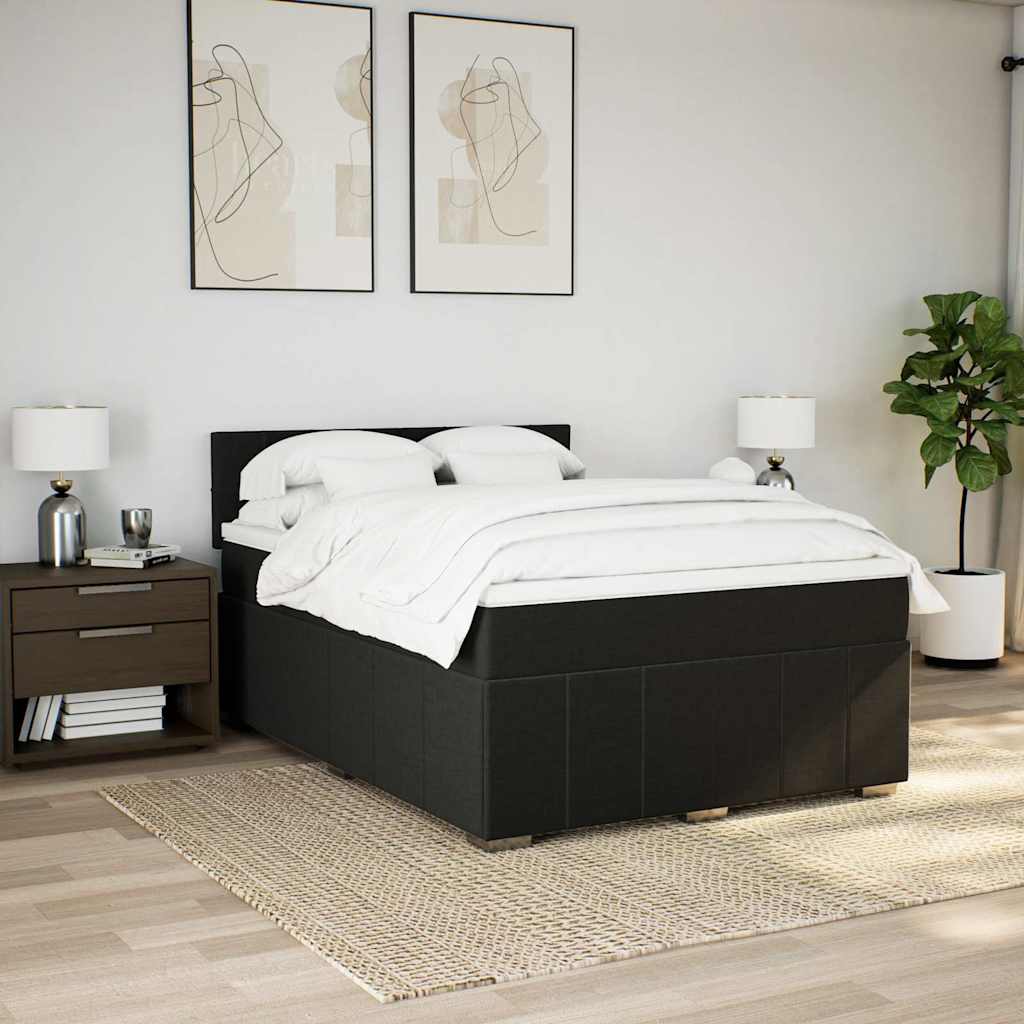 Boxspring Met Matras Stof 140 x 190 cm
