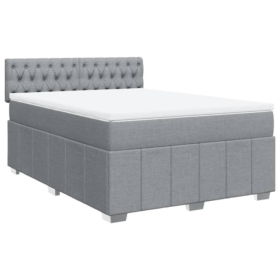 Boxspring Met Matras Stof 140 x 190 cm